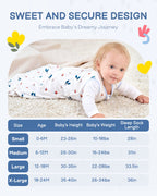 Animal&Plant&White Print Organic Cotton Sleep Sack (0.5 TOG) | Wearable Blanket for Babies & Toddlers - TURMEWU