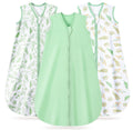 Leaf＆Green Print Organic Cotton Sleep Sack (0.5 TOG) | Wearable Blanket for Babies & Toddlers - TURMEWU