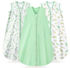 Leaf＆Green Print Organic Cotton Sleep Sack (0.5 TOG) | Wearable Blanket for Babies & Toddlers - TURMEWU